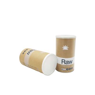 Good Air Tightness Paper Tubes Raw Protein Isolate Packaging Paper Cans With The Food-grade Alunimun Foil Lining